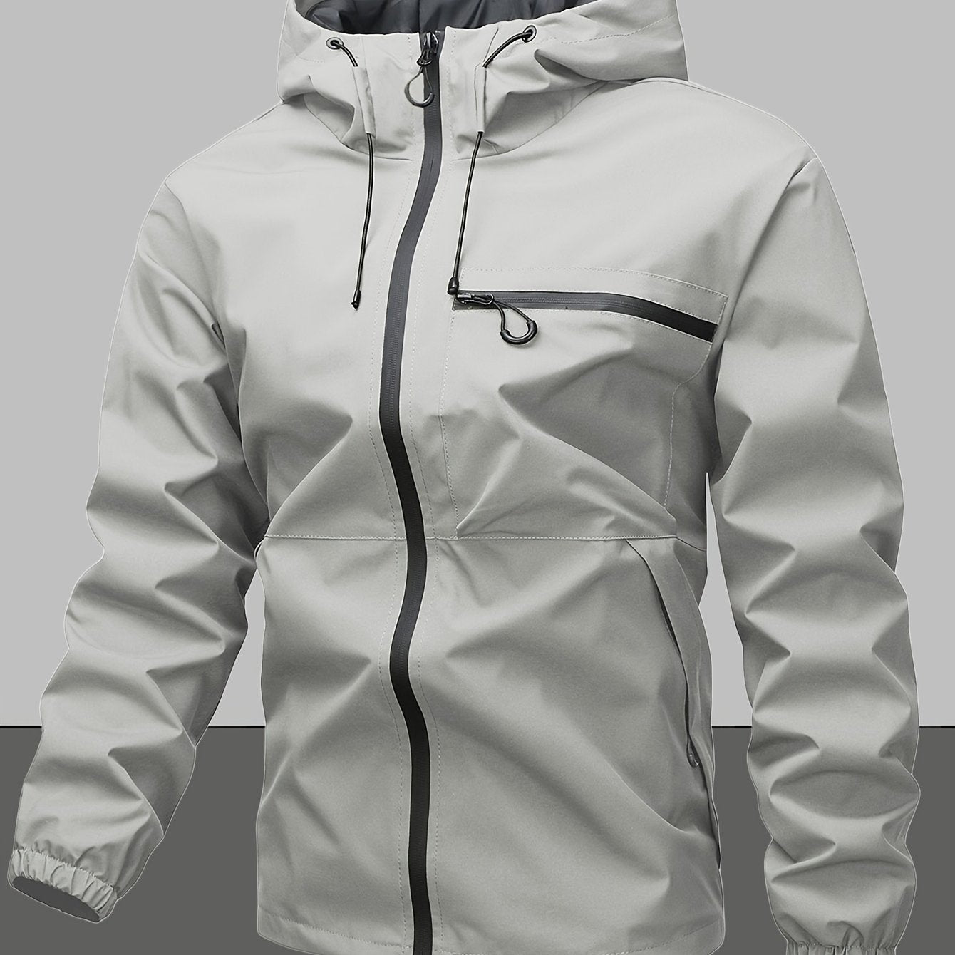 Zwart Casual Outdoor Jas voor Werk, Reizen en Dagelijks gebruik