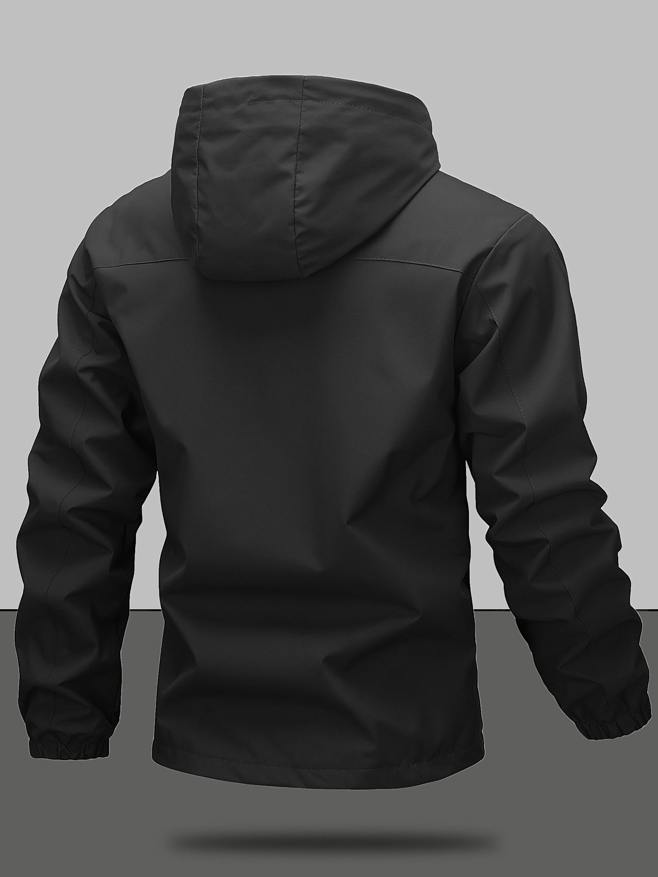 Zwart Casual Outdoor Jas voor Werk, Reizen en Dagelijks gebruik