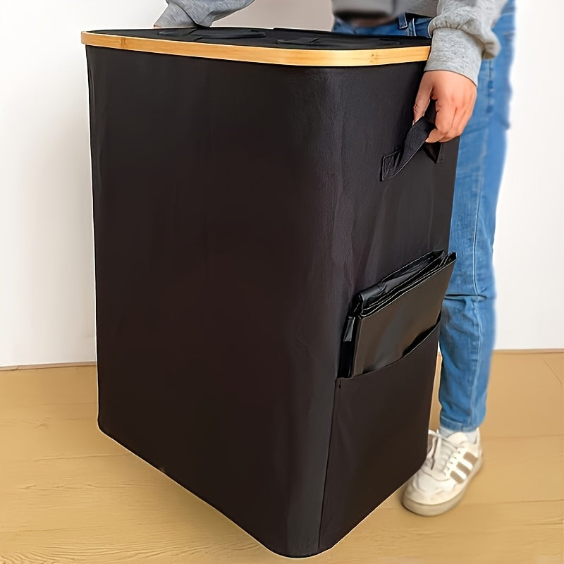 100L/140L Grote Capaciteit Prullenbak met Deksel voor Flessen Modern Rechthoekig Ontwerp, Geschikt voor Buitenruimtes, Keuken, Woonkamer, Ideaal Cadeau voor Feestdagen