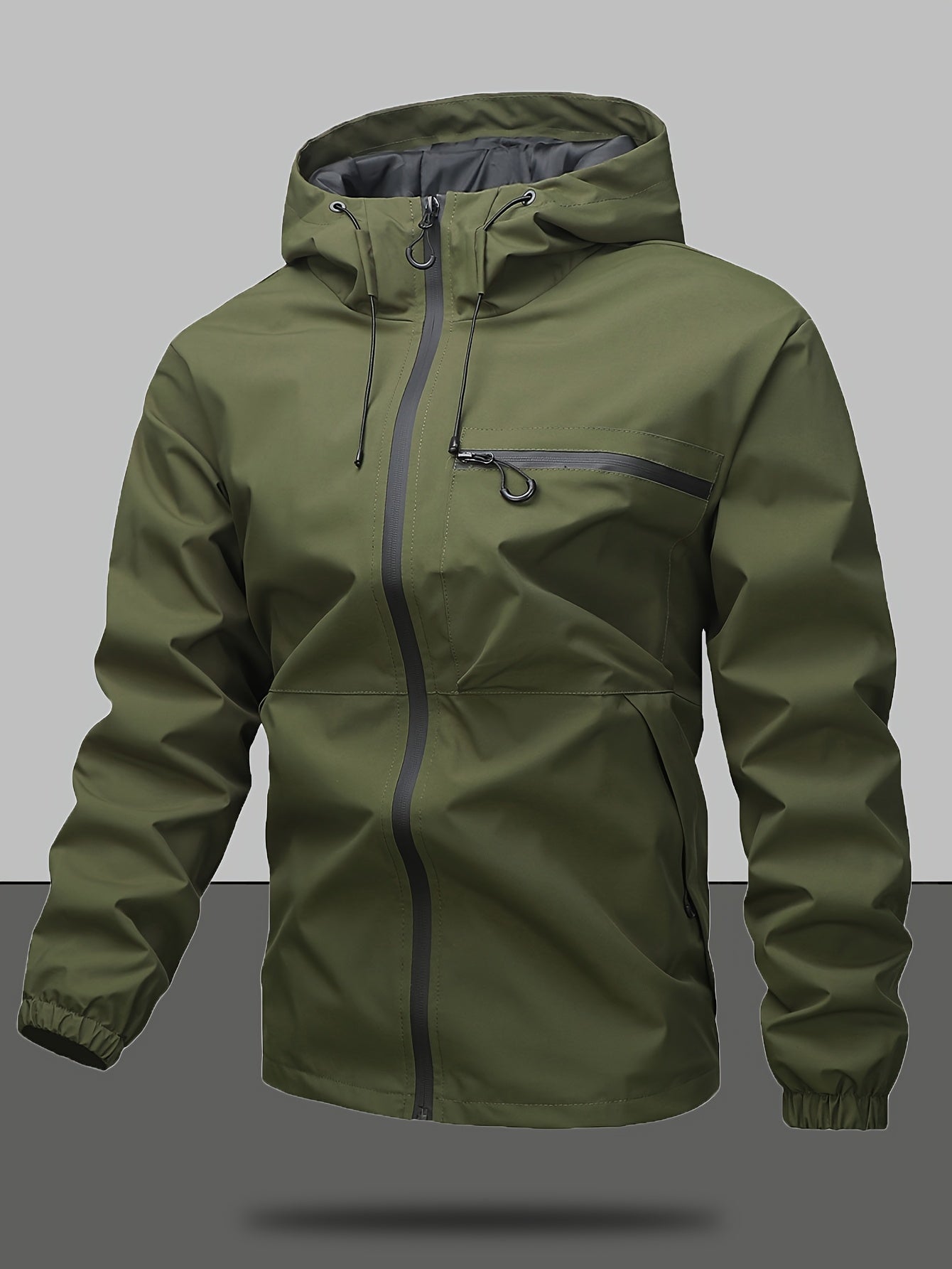 Zwart Casual Outdoor Jas voor Werk, Reizen en Dagelijks gebruik