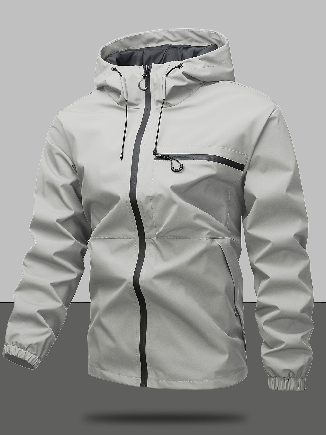Zwart Casual Outdoor Jas voor Werk, Reizen en Dagelijks gebruik