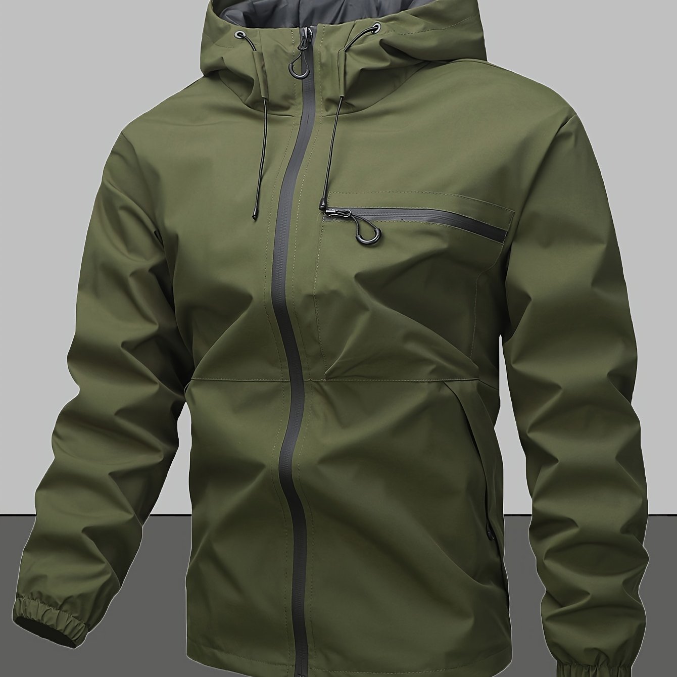 Zwart Casual Outdoor Jas voor Werk, Reizen en Dagelijks gebruik